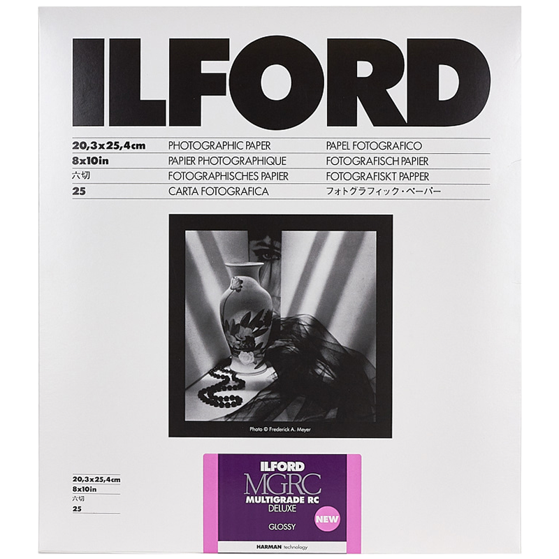 Ilford Multigrade RC Deluxe Glossy 20.3x25.4 cm (8x10") - 100 sheets