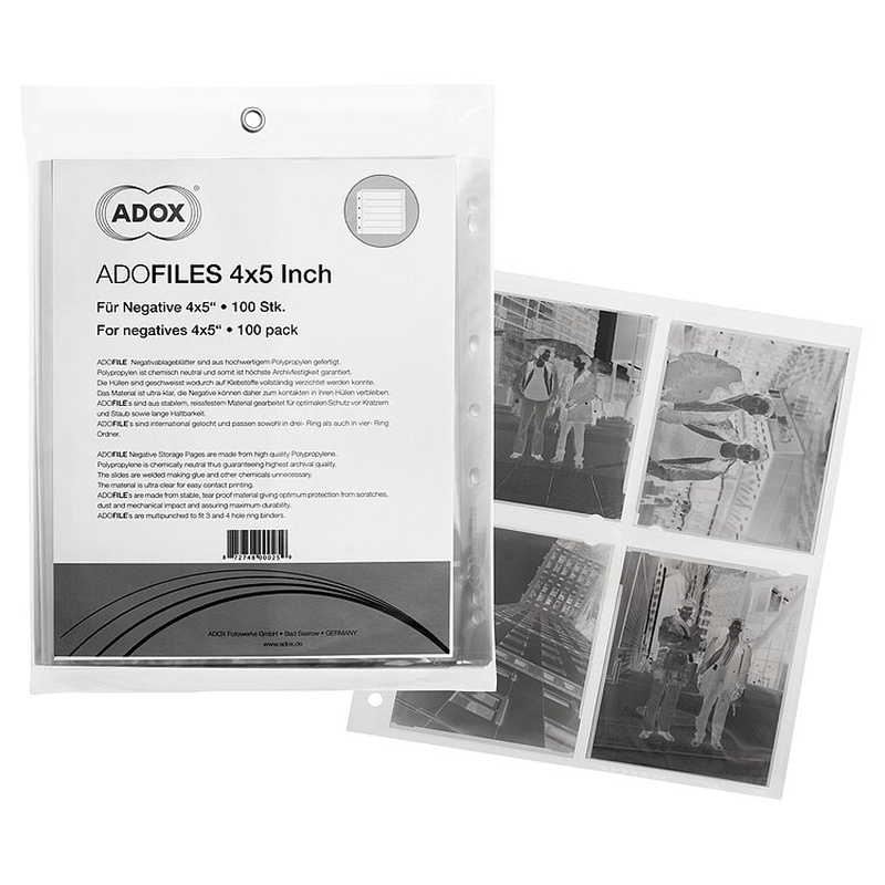ADOX Adofile Negative Pages 4x5" / 9x12 (100 Pack)