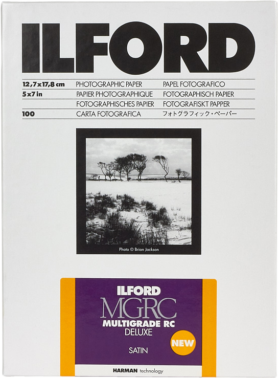 Ilford Multigrade RC Deluxe Satin 12.7x17.8 cm (5x7") – 100 Sheets