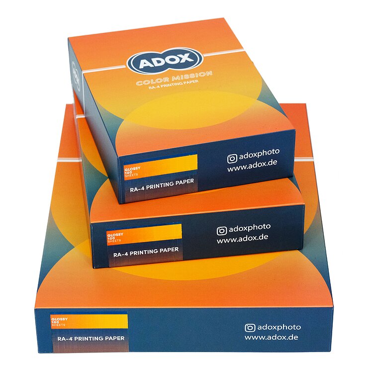 ADOX ColorMission RA-4 paper 30.5x40.6cm 12x16 inch darkroom colour printing paper