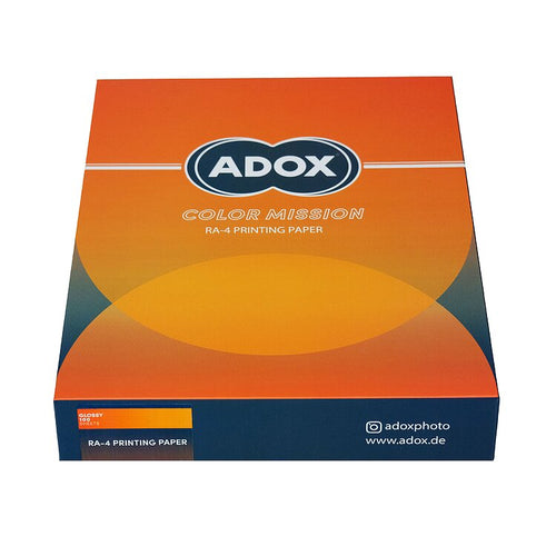 ADOX ColorMission RA-4 paper box packaging for darkroom colour printing