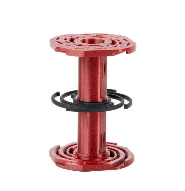 Spirale REEL 9x12 rossa per pellicola piana, con guide nere per la pellicola