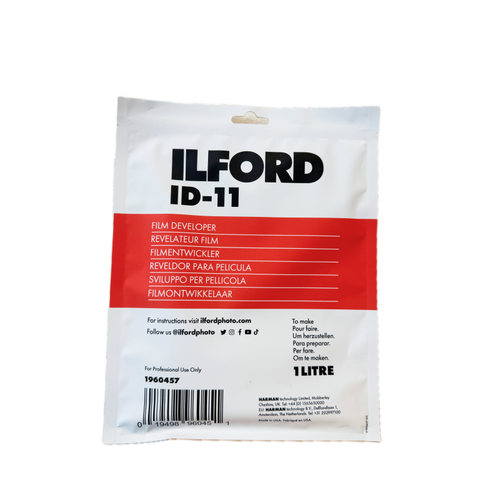 Ilford ID-11 powder film developer 1L packet - classic B&W developer for fine grain and sharpness