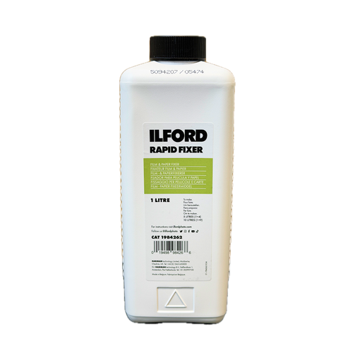 Ilford Rapid Fixer 1L bottle - liquid concentrate fixer for B&W film and paper darkroom processing