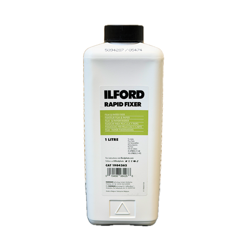 Ilford Rapid Fixer 1L bottle - liquid concentrate fixer for B&W film and paper darkroom processing