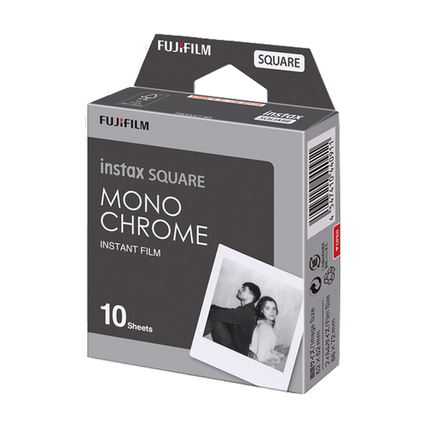 Confezione di pellicola istantanea Fujifilm Instax Square Monochrome, 10 scatti in bianco e nero