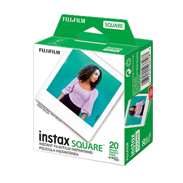 Doppia confezione di pellicola istantanea Fujifilm Instax Square, 20 scatti con cornici bianche