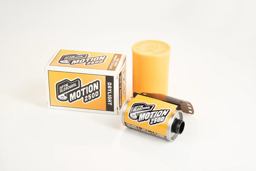 35mm Motion 250D film by Optik Oldschool