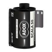 ADOX Scala 50 black and white 35mm reversal slide film canister