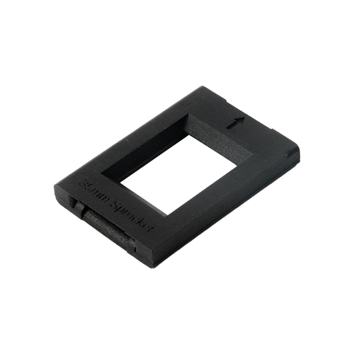 Easy35 Sprocket Holder for full-frame 35mm film scanning with dual S-curve track and pass-through slot