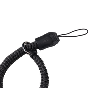 SmallRig braided wrist strap in black, loop with tab and cord
