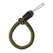 SmallRig braided wrist strap in green, full loop with tab
