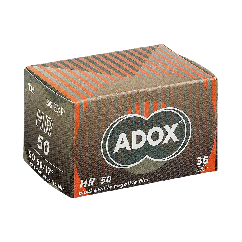 ADOX HR-50 35mm film box, ISO 50, 36 exposures