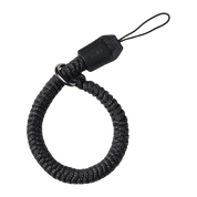 SmallRig braided wrist strap in black, full loop with tab