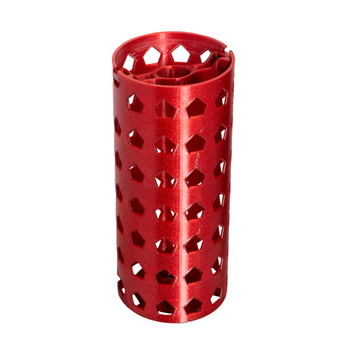 REEL Paper 5 red anodized aluminum developing reel for RA-4 paper prints up to 8x10 inches in Paterson tanks